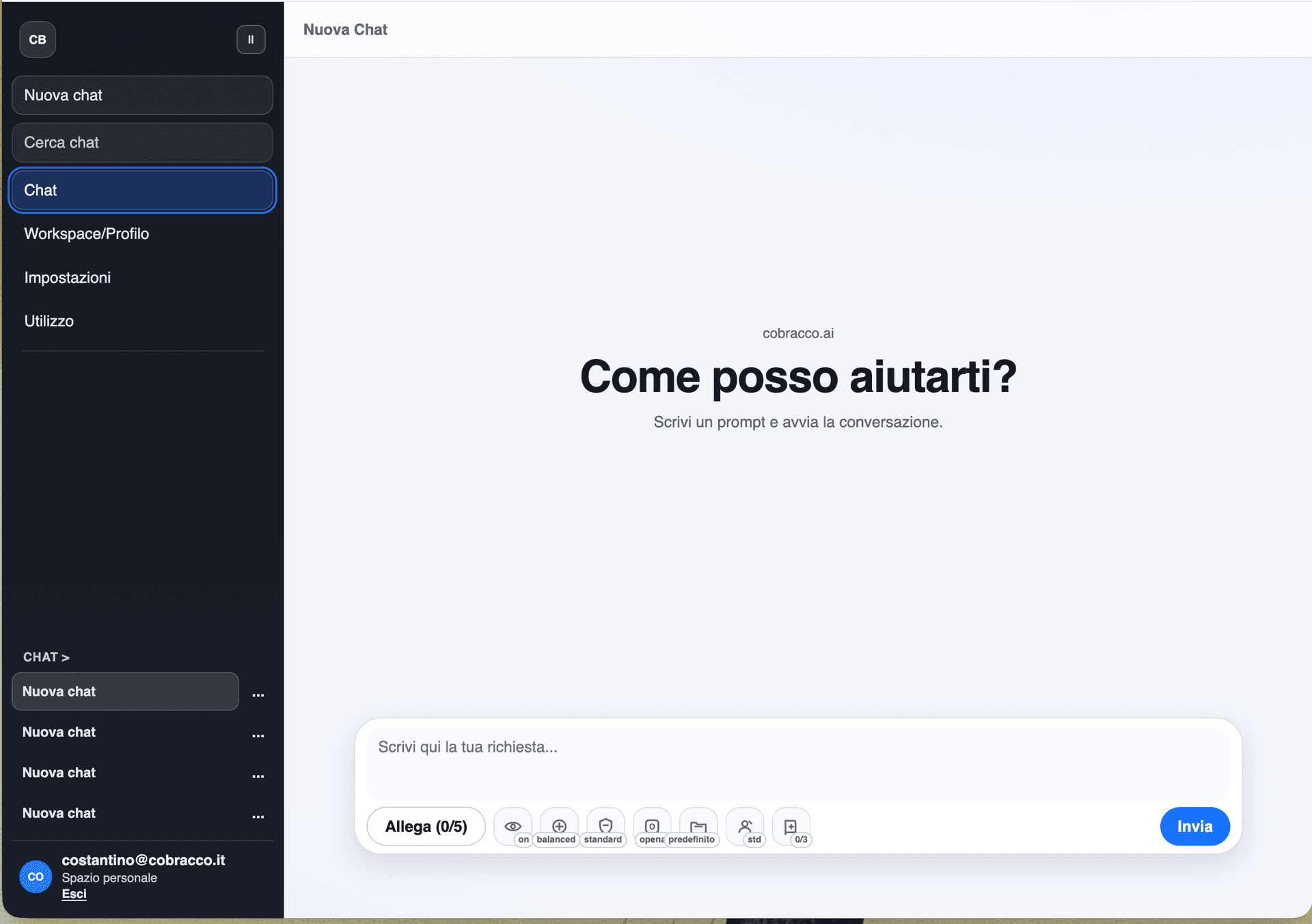 Screenshot piattaforma SuperAI